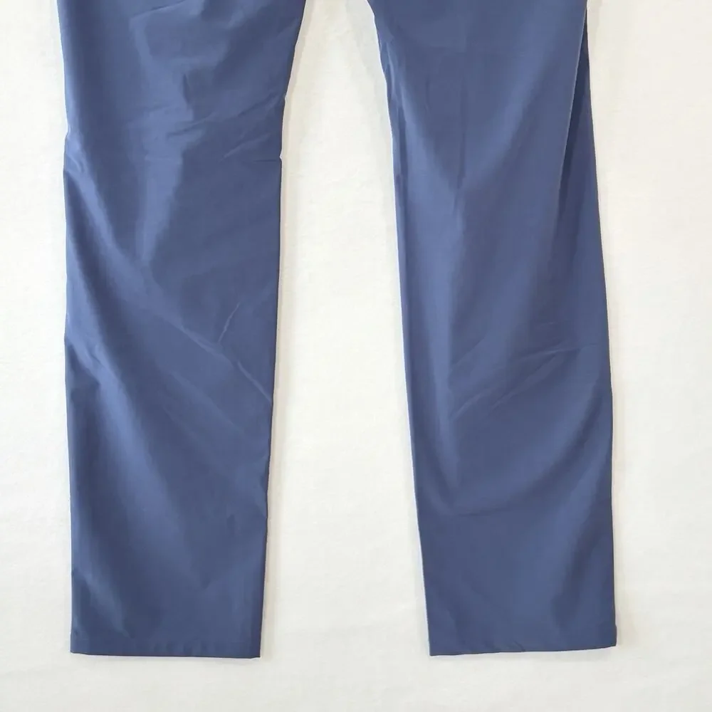 Mizzen Main Pants Mens 34x34 Blue Helmsman Slim Chino Performance Golf Active